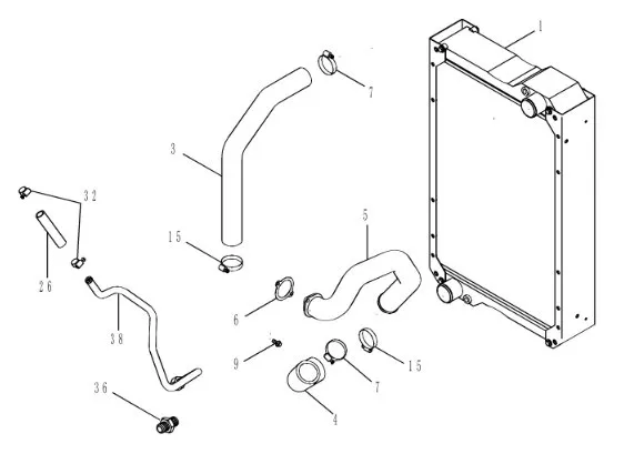 87367864 - Патрубок вод. охл. ДВС T8