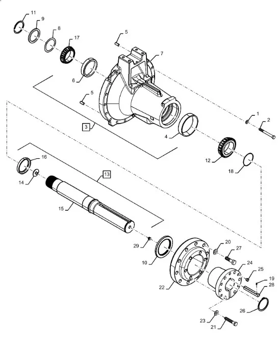 87456257 - Задняя часть корпуса заднего редуктора
